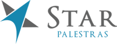 Logotipo da empresa Star Palestras. Link para o site.